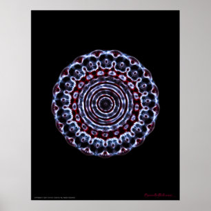 Tredje Öga Chakra Cymatics Meditation Poster