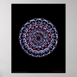 Tredje Öga Chakra Cymatics Meditation Poster