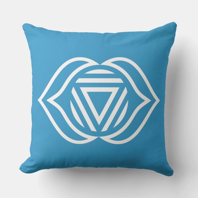 Tredje Öga Chakra Energy Dekorativ kudde (Framsida)