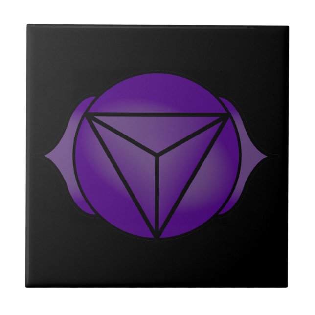 Tredje Öga Chakra Kakelplatta (Framsidan)