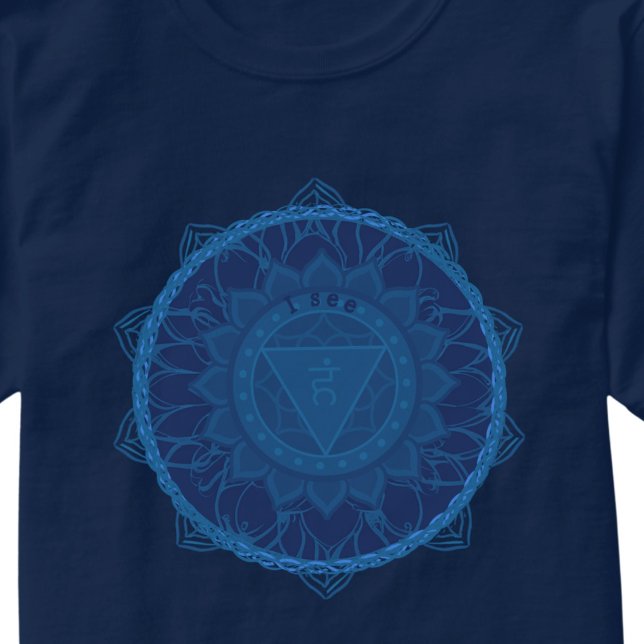 Tredje Öga Chakra Mandala Ajna T Shirt (Skapare uppladdad)