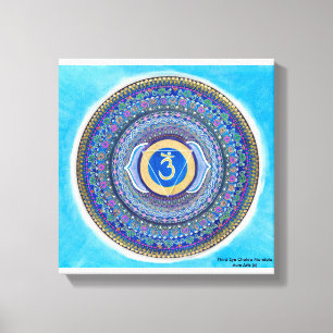 Tredje Öga Chakra Mandala Canvas Art