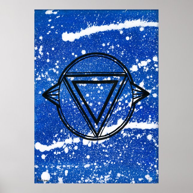 Tredje Öga Chakra - punkt ett Poster (Framsidan)