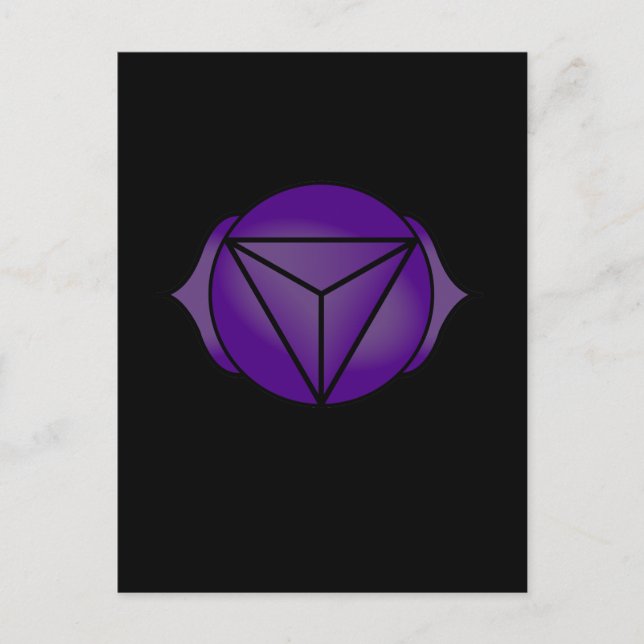 Tredje Öga Chakra Vykort (Framsida)