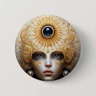 Tredje Öga guddess Fantasy Art Knapp