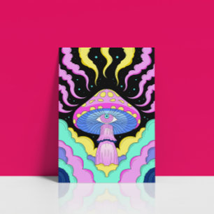 Tredje Öga Psychedelic Mushroom Poster