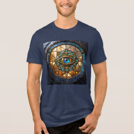 Tredje ögat rustika fönster med porthål t shirt
