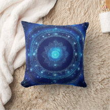 Tredje Ögon Chakra Blå Mandala