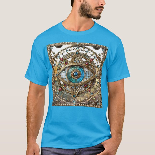 Tredje ögon prydnadsfönster ruta t shirt (Framsida)