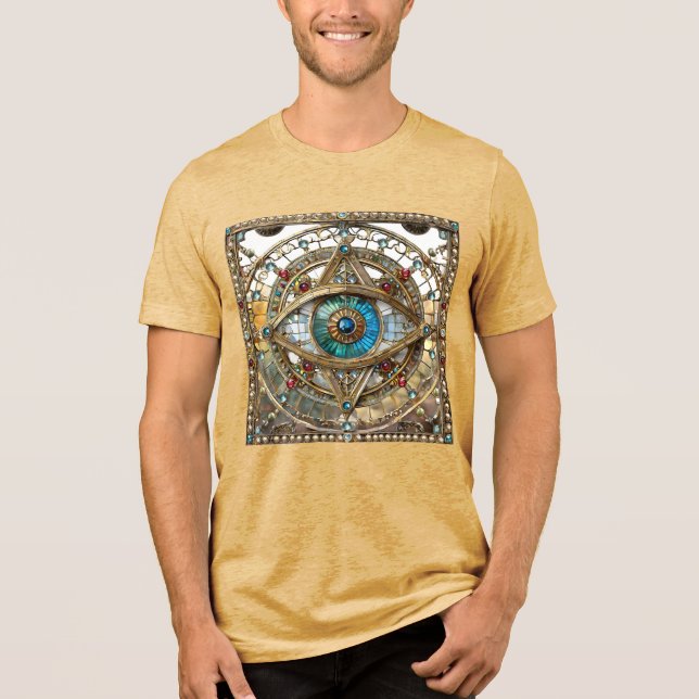 Tredje ögon prydnadsfönster ruta t shirt (Framsida)