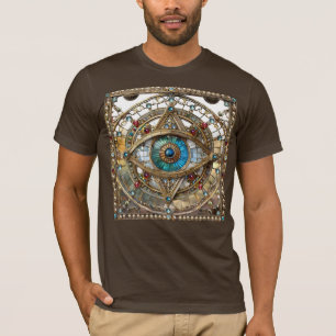 Tredje ögon prydnadsfönster ruta t shirt