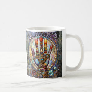 Tredje ögonets mystiska handflata kaffemugg