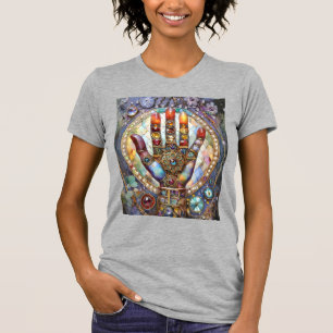 Tredje ögonets mystiska handflata t shirt