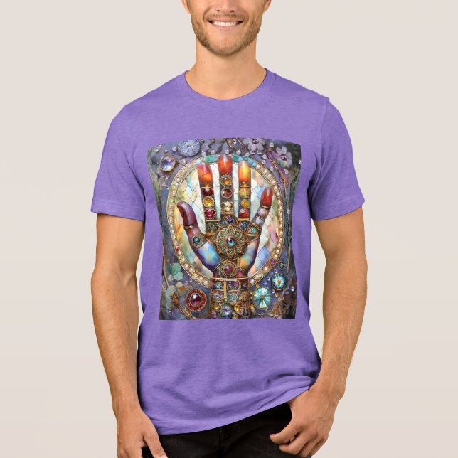 Tredje ögonets mystiska handflata t shirt (Framsida)