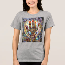 Tredje ögonets mystiska handflata t shirt