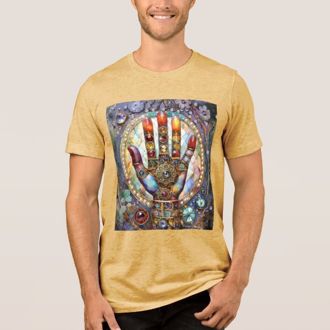 Tredje ögonets mystiska handflata t shirt (Framsida)