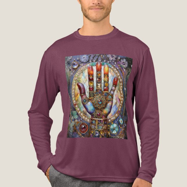 Tredje ögonets mystiska handflata t shirt (Framsida)