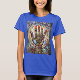 Tredje ögonets mystiska handflata t shirt