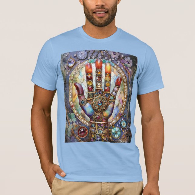 Tredje ögonets mystiska handflata t shirt (Framsida)