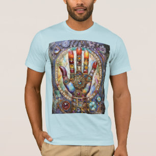Tredje ögonets mystiska handflata t shirt
