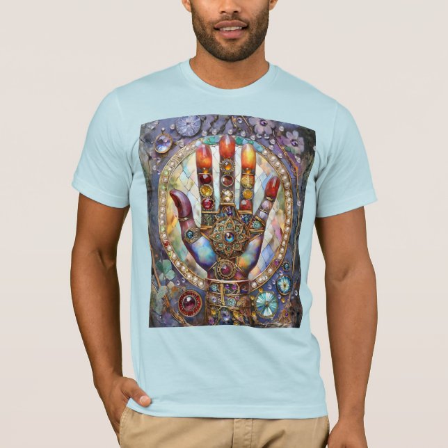 Tredje ögonets mystiska handflata t shirt (Framsida)