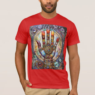 Tredje ögonets mystiska handflata t shirt