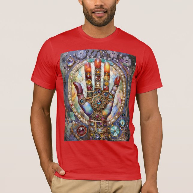 Tredje ögonets mystiska handflata t shirt (Framsida)