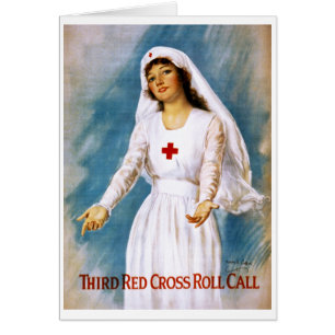 Tredje Röda korrulle Appell, 1918 Hälsningskort