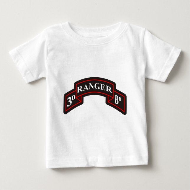 Tredje Skogsvaktarn Battalion 75:e Skogsvaktare Re T Shirt (Framsida)