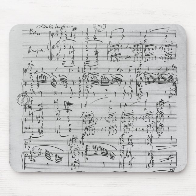 Tredje Sonata för piano och fiol Musmatta (Framsidan)
