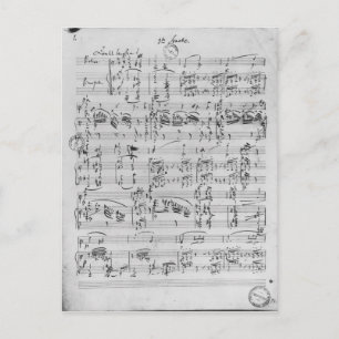 Tredje Sonata för piano och fiolin Vykort