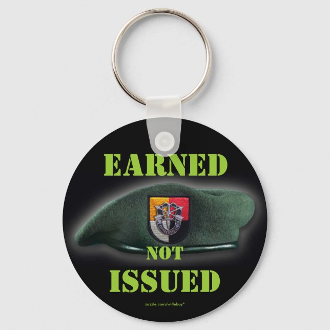 Tredje speciella gruppgruppen för grönt - nyckelke nyckelring (Framsida)