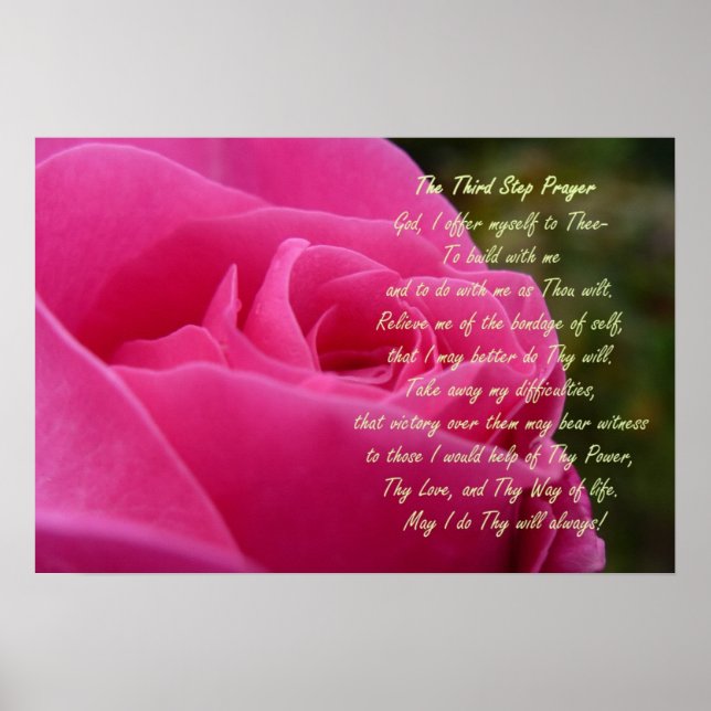 Tredje steget Prayer Poster (Framsidan)