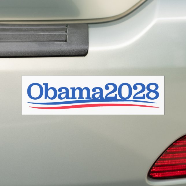 Tredje term Obama 2028 Bildekal (På Bil)