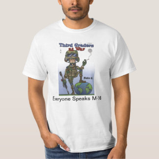 Tredje väghyvlar på krigskjortan t-shirt
