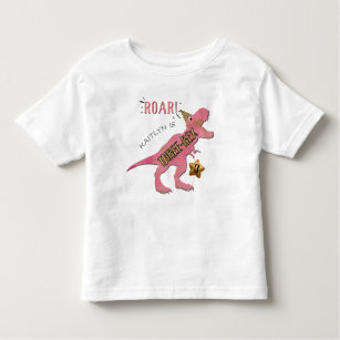 Tredubbel doxdosoaur 3:e födelsedag Småbarn T-shir T Shirt