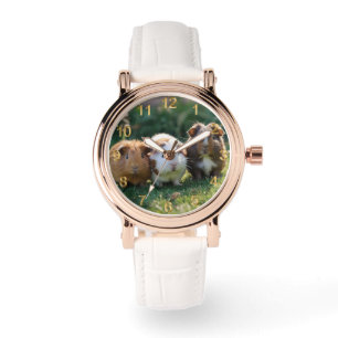 Tredubbel fyrkant: Tre Baby Guinea Grisar, Armbandsur