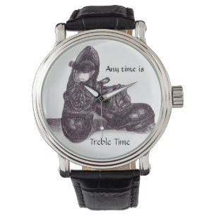 Tredubbel klockur armbandsur