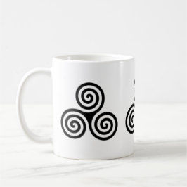 Tredubbel Spiral Celtic Design Mugg