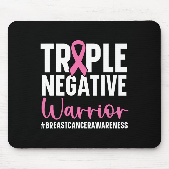 Tredubbla Negativa krigare Breast Cancer Awareness Musmatta (Framsidan)