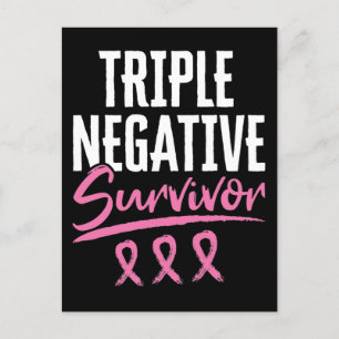 Tredubbla Negativa överlevnadsbröstcancerpatienter Vykort