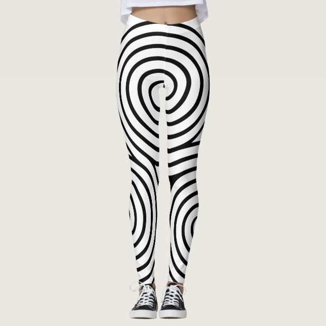 Tredubbla Spiral keltiska baljväxter Leggings (Framsida)