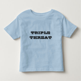 Tredubbla Threat, roligt barn, t-shirt