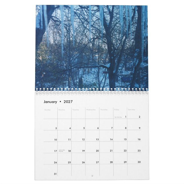 Tree-02 NATUR, UNDRAR Kalender (Jan 2027)