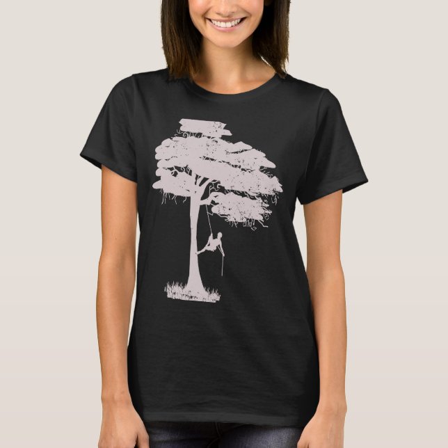 Tree climbers arborists t shirt (Framsida)