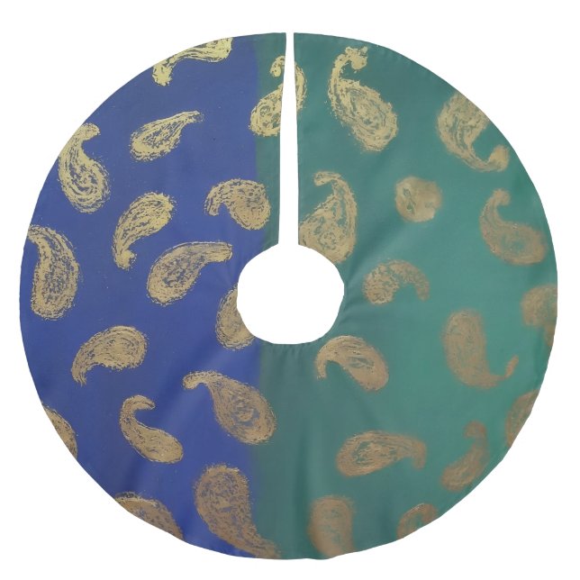 Tree/Crescent Julgransmatta Borstad Polyester (Framsidan)