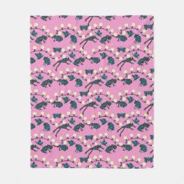 Tree Frog Cafe Pink Fleecefilt