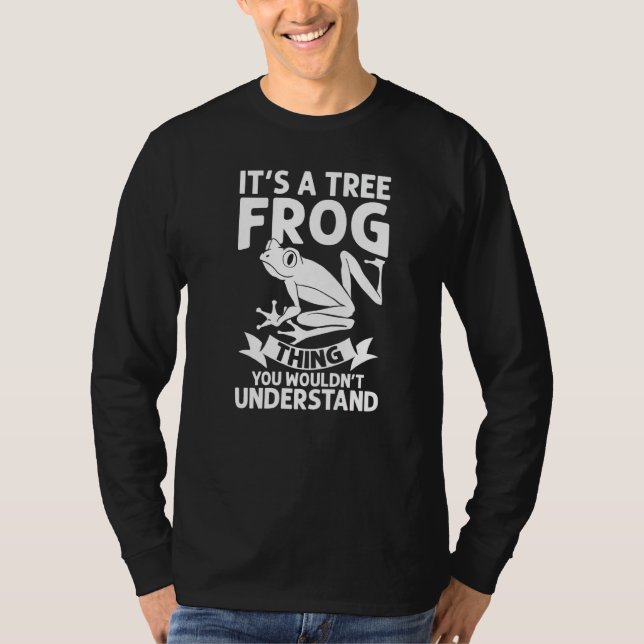 Tree Frog Pet Habitat Terrarium Care Eggs Tank Foo T Shirt (Framsida)
