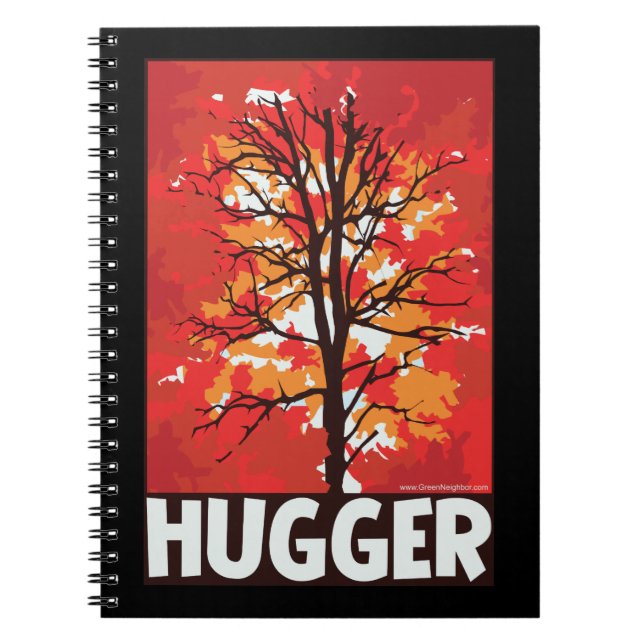 Tree hugger anteckningsbok med spiral (Framsidan)