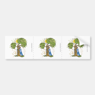 Tree hugger bildekal